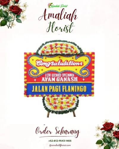 Bunga Papan Congratulation di Mangkukusuman